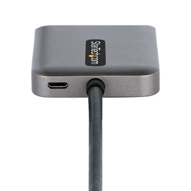 StarTech.com DP to Dual HDMI MST HUB - Dual HDMI 4K 60Hz - DisplayPort Multi Monitor Adapter with 1ft / 30cm cable - DP 1.4 Multi Stream Transport Hub, DSC | HBR3 - DP to HDMI Splitter view 4