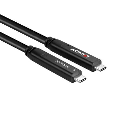 Lindy 10m USB 3.2 Gen 1 and DP 1.4 Type C Hybrid Cable view 3