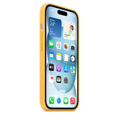 Apple iPhone 15 Silicone Case with MagSafe - Sunshine view 6