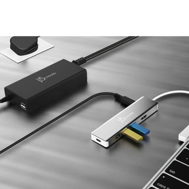 j5create JUP2290C-FN 100W PD USB-C® Super Charger - UK, Black, includes 1.2 m cable view 5