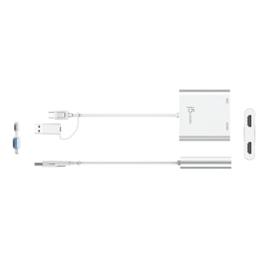 j5create JCA365-N USB-C® to Dual HDMI™ Multi-Monitor Adapter view 3