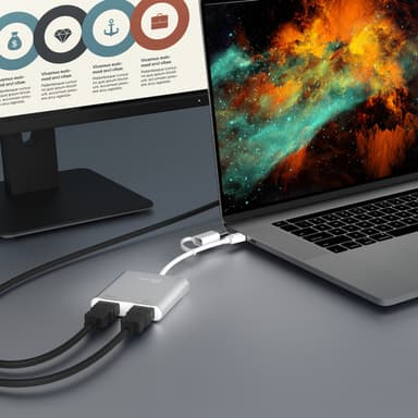 j5create JCA365-N USB-C® to Dual HDMI™ Multi-Monitor Adapter view 7