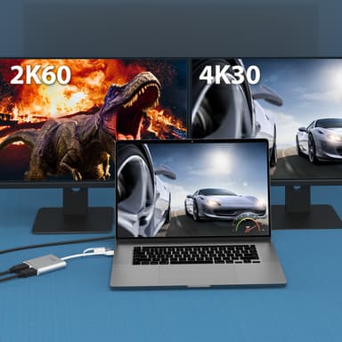 j5create JCA365-N USB-C® to Dual HDMI™ Multi-Monitor Adapter view 5