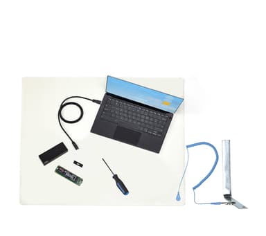 StarTech.com Anti Static Mat, ESD Mat for Electronics Repair, Anti Static Table/Desk Mat w/Detachable Grounding Wire, ANSI/ESD S 4.1, Flexible Thermoplastic Work Pad/Mat, 11x18in (30x46cm) - TAA view 7