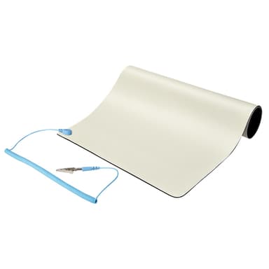 StarTech.com Anti Static Mat, ESD Mat for Electronics Repair, Anti Static Table/Desk Mat w/Detachable Grounding Wire, ANSI/ESD S 4.1, Flexible Thermoplastic Work Pad/Mat, 11x18in (30x46cm) - TAA view 1