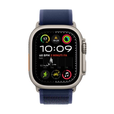 Apple Watch Ultra 2 GPS + Cellular 49mm Natural Titanium Case with Blue Trail Loop - M/L view 2