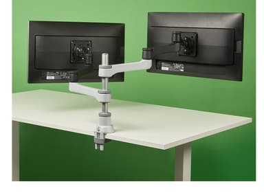 R-Go Tools Monitor arm R-Go Zepher Dual, for two monitors, fully adjustable, 0- 8 kg load capacity, 100% circular, black view 1