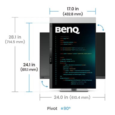 BenQ RD280UG computer monitor 71.6 cm (28.2") 3840 x 2560 pixels 4K Ultra HD Black view 7