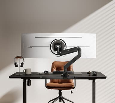 Manhattan Desk Mount for TV & Monitors (Full Motion Gas Spring), For screens 13" to 42", C-Clamp or Grommet Assembly,VESA compatibility: all between 75x75mm to 200x200mm - check the dimensions of the four mounting holes on back of screen to ensure it fits,Max 20kg view 10