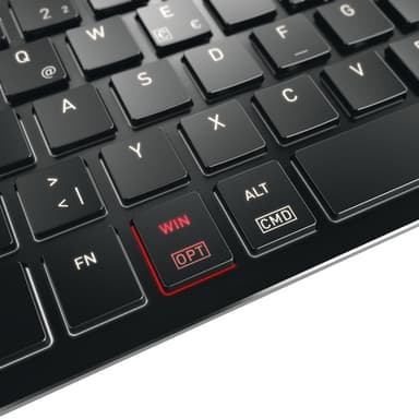 CHERRY KW X ULP 2.0 MINI keyboard Home/Office USB + RF Wireless + Bluetooth QWERTZ German Black view 6