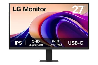 LG 27U631A-B computer monitor 68.6 cm (27") 2560 x 1440 pixels Quad HD Black view 1