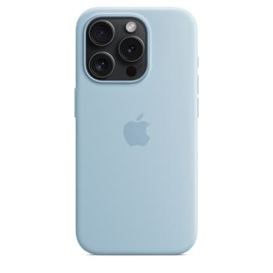 Apple iPhone 15 Pro Silicone Case with MagSafe - Light Blue view 4