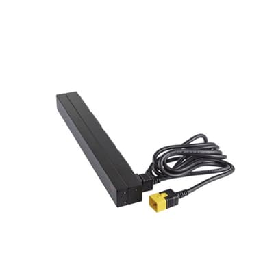 APC NetShelter Basic Rack PDU, 1U, 1PH, 3.7kW 230V 16A or 3.3kW 208V 16A, x12 C13 outlets, C20 cord view 23