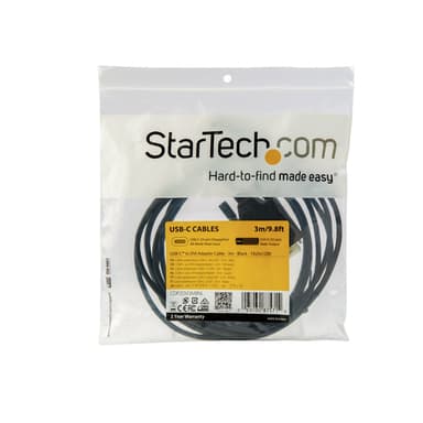 StarTech.com 10ft (3m) USB C to DVI Cable - 1080p (Single Link) USB Type-C (DP Alt Mode HBR2) to DVI-Digital Video Adapter Cable - Works with Thunderbolt - Laptop to DVI Monitor/Display view 5