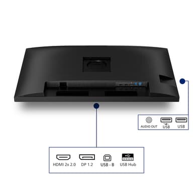 Philips 3000 series 32B2N3500/00 computer monitor 80 cm (31.5") 2560 x 1440 pixels Quad HD LCD Black view 6