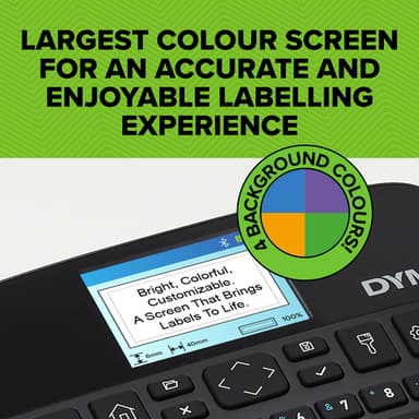 DYMO LabelManager Executive 640 CB Portable Label Printer Kit with Carry Case and 3 Label Cassettes | Compact QWERTY Label Maker | Bluetooth & USB Connectivity | Compatible with D1 Labels view 6