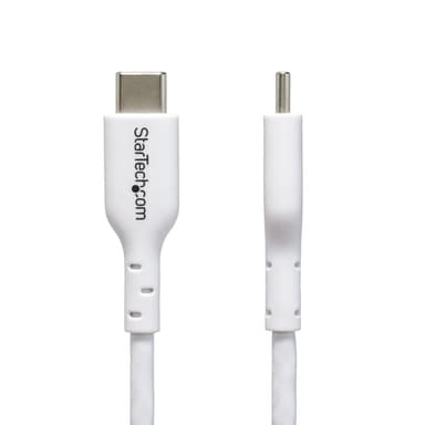 StarTech.com 6.6ft (2m) USB-C Charging Cable, Charge & Sync, 60W (3A) PD, USB 2.0 Laptop Charger Cable - White USB C Charging Cord view 3