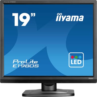 iiyama ProLite E1980S-B1 computer monitor 48.3 cm (19") 1280 x 1024 pixels VGA LED Black view 2