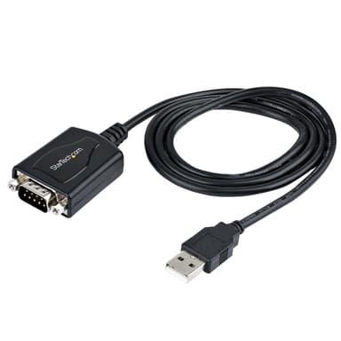 StarTech.com 3ft (1m) USB to Serial Cable with COM Port Retention, DB9 Male RS232 to USB Converter, USB to Serial Adapter for PLC/Printer/Scanner, Prolific Chipset, Windows/Mac - TAA view 4