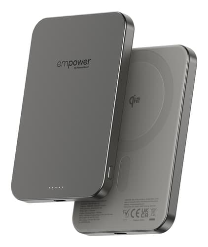 PanzerGlass empower™ by ® empower™ Bank | 5000mAh | Titanium Wireless charging
