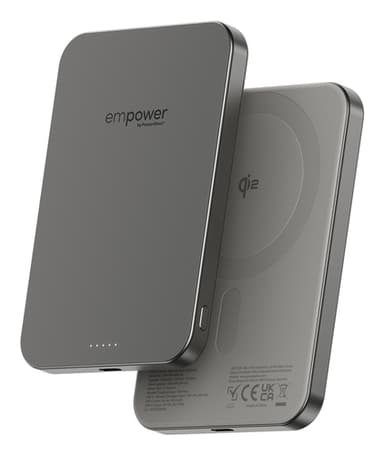 PanzerGlass empower™ by ® empower™ Bank | 5000mAh | Titanium Wireless charging view 1