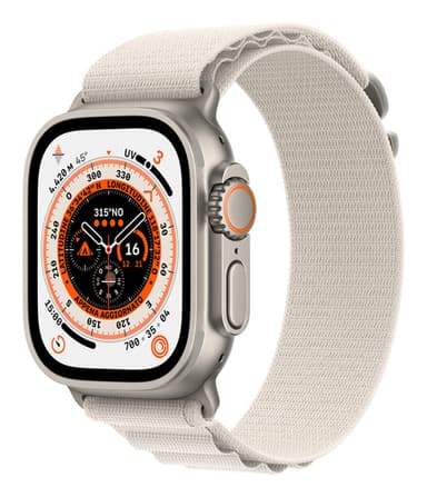 Apple Watch Ultra OLED 49 mm Digital 410 x 502 pixels Touchscreen 4G Titanium Wi-Fi GPS (satellite) view 1