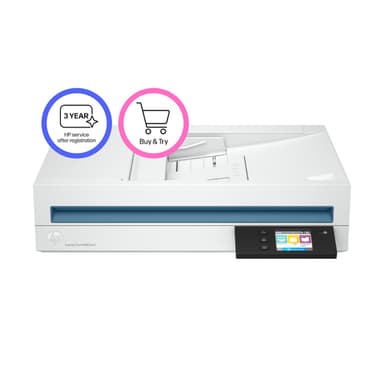 HP ScanJet Pro N4600 fnw1 Flatbed scanner 1200 x 1200 DPI A5 White view 2