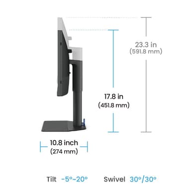 BenQ SW242Q computer monitor 61.2 cm (24.1") 2560 x 1600 pixels WQXGA LED Black view 5