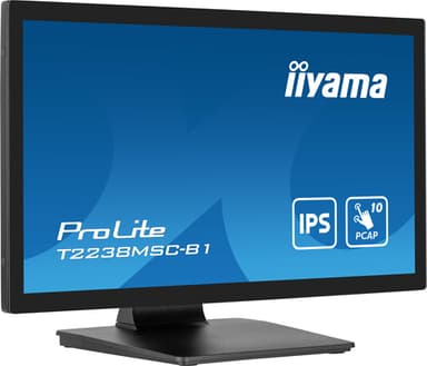 iiyama ProLite T2238MSC-B1 computer monitor 54.6 cm (21.5") 1920 x 1080 pixels Full HD LED Touchscreen Black view 3