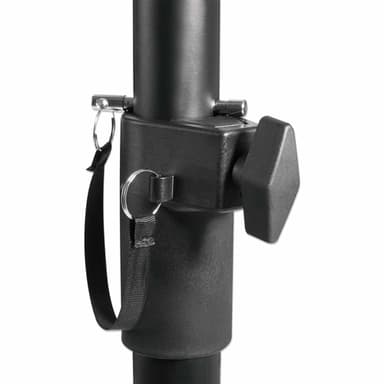Manhattan Tripod Floor Mount for TV/Monitor/Projector/Laptop, For screens: 13" to 32", VESA compatibility: 75x75 and 100x100mm - check the dimensions of the four mounting holes on back of screen to ensure it fits, Max 15kg, Height Adjustable, Black, Bracket view 11