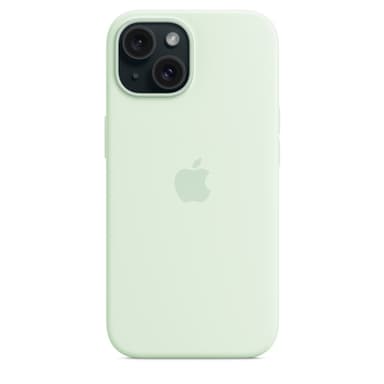 Apple iPhone 15 Silicone Case with MagSafe - Soft Mint view 5