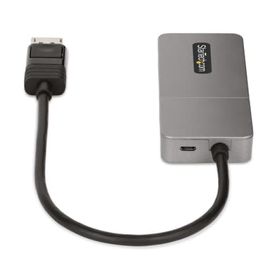 StarTech.com 3-Port MST Hub - DisplayPort to 3x HDMI, Triple 4K 60Hz Monitors, DP 1.4 Multi-Monitor Video Adapter, 1ft (30cm) Built-in Cable, USB Powered, Windows Only view 4