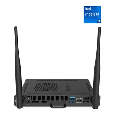 BenQ TEY41-i7 Intel® Core™ i7 i7-1255U 16 GB DDR4-SDRAM 256 GB SSD Windows 11 Pro Rack-mounted chassis PC Black view 1