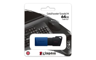 Kingston Technology DataTraveler 64GB USB3.2 Gen 1 Exodia M (Black + Blue) view 6