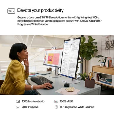 HP Series 5 Pro 23.8 inch FHD No Stand Monitor - 524pf view 7