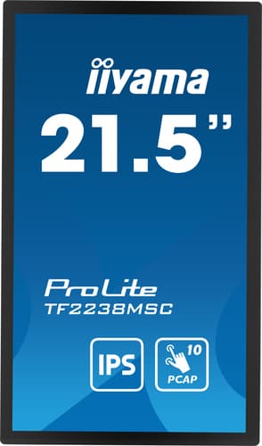 iiyama TF2238MSC-B1 computer monitor 53.3 cm (21") 1920 x 1080 pixels Full HD LED Touchscreen Black view 3