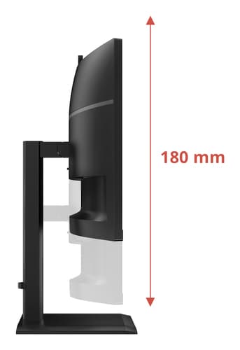 AOC CU34E4CW/75 computer monitor 86.4 cm (34") 3440 x 1440 pixels Black view 4