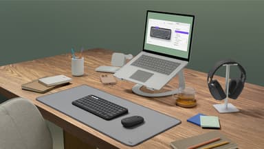 Logitech 920-012233 keyboard Mouse included Universal RF Wireless + Bluetooth QWERTY UK English Graphite view 12