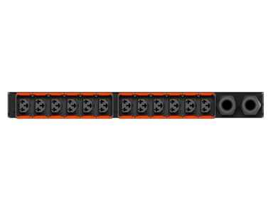 Vertiv Geist AG05M1R0-12CF13-2PS6PS6B211-D power distribution unit (PDU) 12 AC outlet(s) 0U Black view 2
