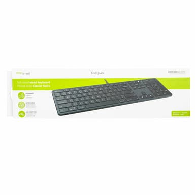 Targus EcoSmart AKB874UK keyboard Universal USB QWERTY UK English Black view 13