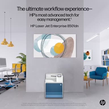 HP LaserJet Enterprise 8501dn Black and white Printer view 4