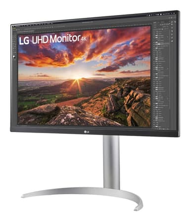 LG 27UP850K-W computer monitor 68.6 cm (27") 3840 x 2160 pixels 4K Ultra HD LED Silver, White view 2