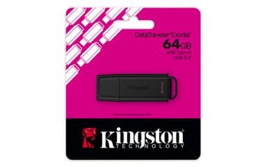 Kingston Technology DataTraveler 64GB Portable USB 3.2 Gen 1 Exodia Black view 5