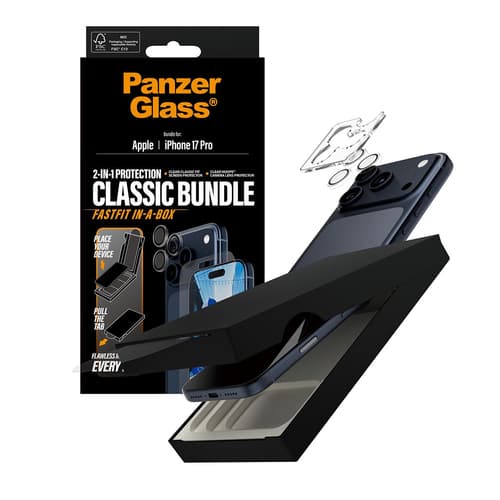 PanzerGlass PG43010 mobile phone screen/back protector Clear screen protector Apple 2 pc(s)