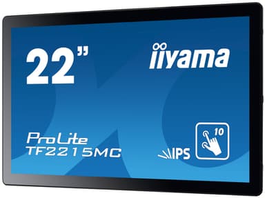 iiyama ProLite TF2215MC-B2 computer monitor 54.6 cm (21.5") 1920 x 1080 pixels Full HD LED Touchscreen Multi-user Black view 5