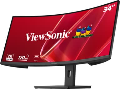 Viewsonic VA 34” UWQHD Curved Monitor with KVM Switch view 4