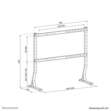Neomounts DS45-430BL18 TV stand 45-90" view 16