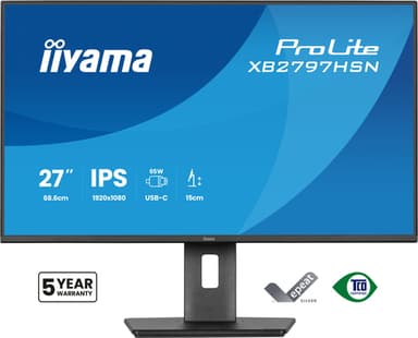 iiyama ProLite XB2797HSN-B1 computer monitor 68.6 cm (27") 1920 x 1080 pixels Full HD LCD Black view 2