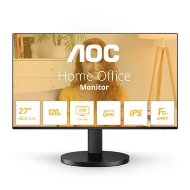 AOC B3 27B3HA2 computer monitor 68.6 cm (27") 1920 x 1080 pixels Full HD LED Black view 1