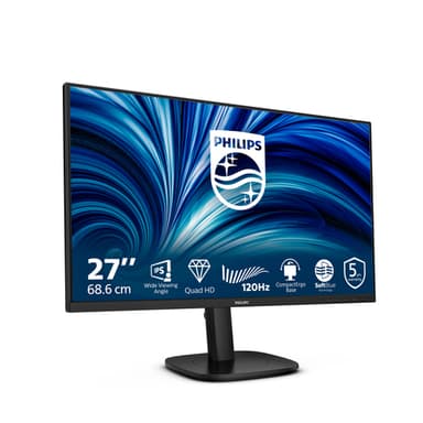 Philips 27B2N3500J/00 computer monitor 68.6 cm (27") 2560 x 1440 pixels 2K LCD Black view 2